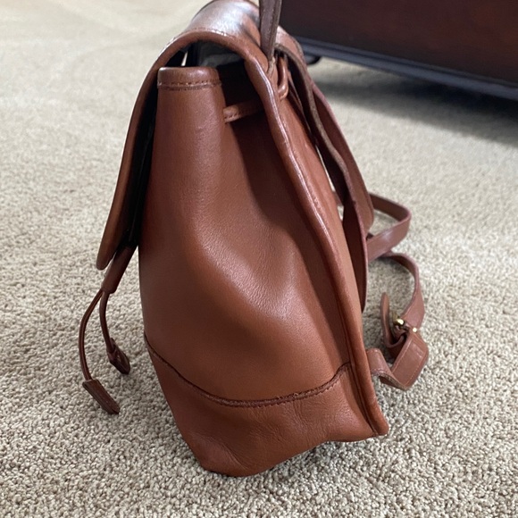 Coach Tan Leather Backpack - Picture 2 of 7
